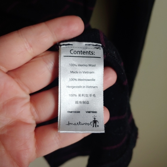 Smartwool Merino Wool Long Sleeve Quarter Zip Pullover - Picture 3 of 5